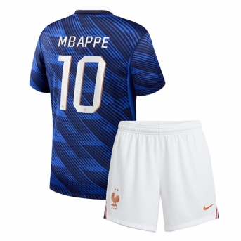 Billige Fotballdrakt Frankrike Kylian Mbappe #10 Replika Hjemmedraktsett Barn VM 2026 Kortermet (med bukser)